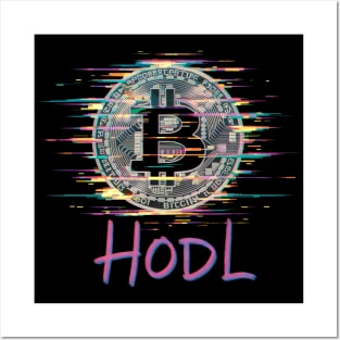 Bitcoin HODL Posters and Art